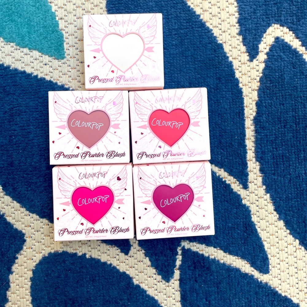 Colorpop heart blush set! Brand new!!